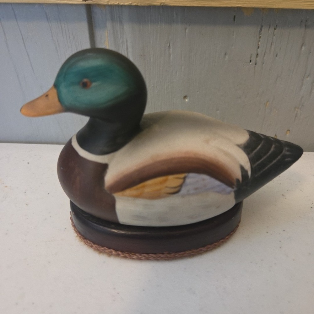 Ceramic Duck Shoe Polisher Buffer Lint Remover Vintage Man Cave Barbershop Decor - Picture 4 of 14